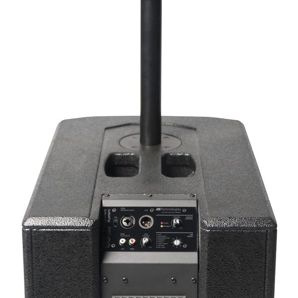 BI-AMPLIFIED 1800W MONO SOUND SYSTEM. 1X TOPS WITH 8X 4” FULL-RANGE SPEAKER. 2X 12” ACTIVE SUBWOOFER